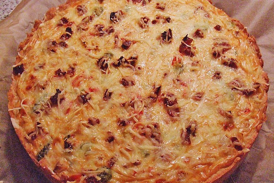 Paprika-Brokkoli Quiche