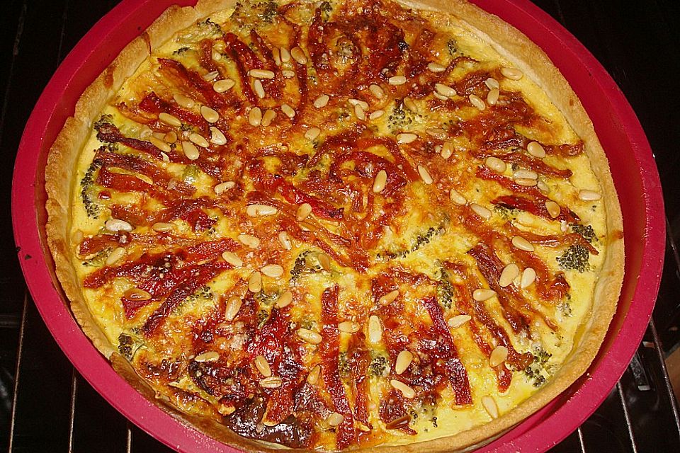 Paprika-Brokkoli Quiche