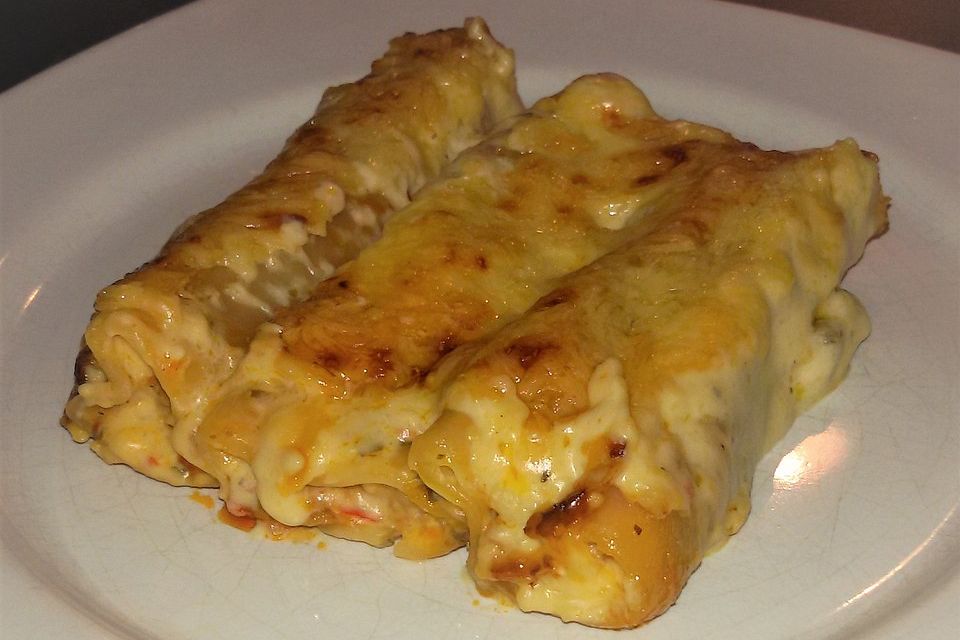 Cannelloni mit Hack - Schafskäse - Füllung