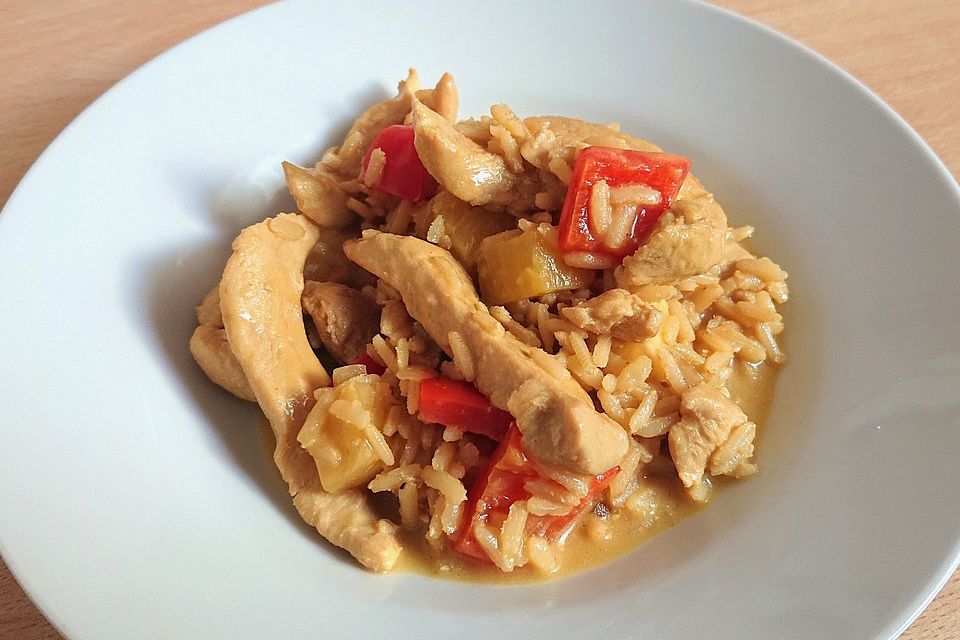 Chicken & Rice - Hähnchen mit Reis aus Ghana