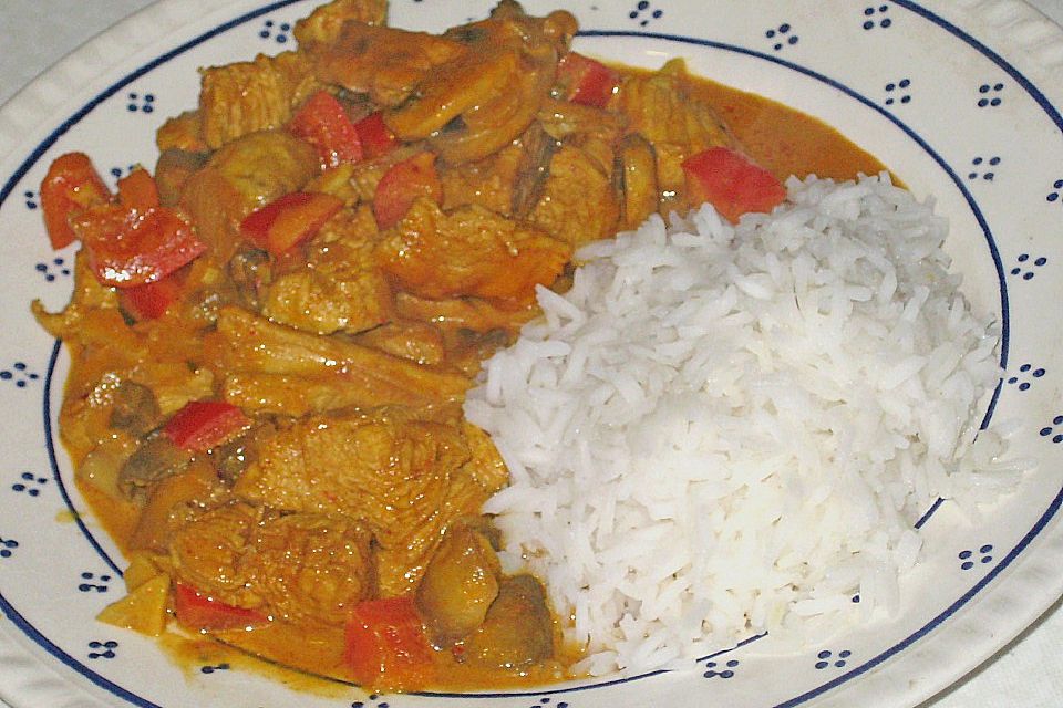 Chicken & Rice - Hähnchen mit Reis aus Ghana