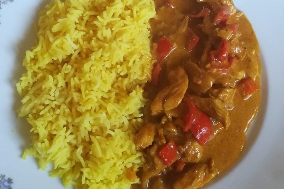 Chicken & Rice - Hähnchen mit Reis aus Ghana