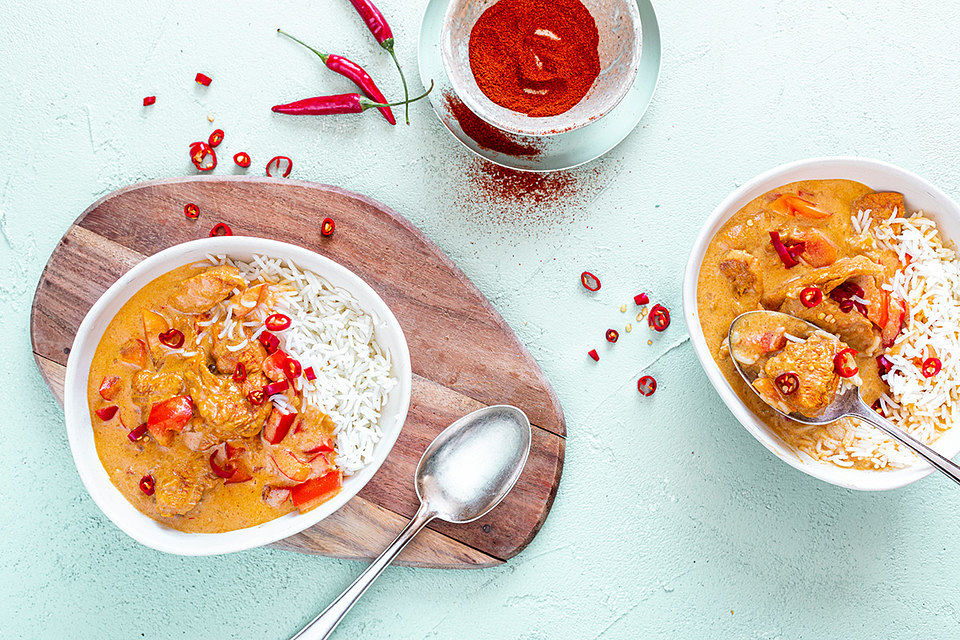 Chicken & Rice - Hähnchen mit Reis aus Ghana