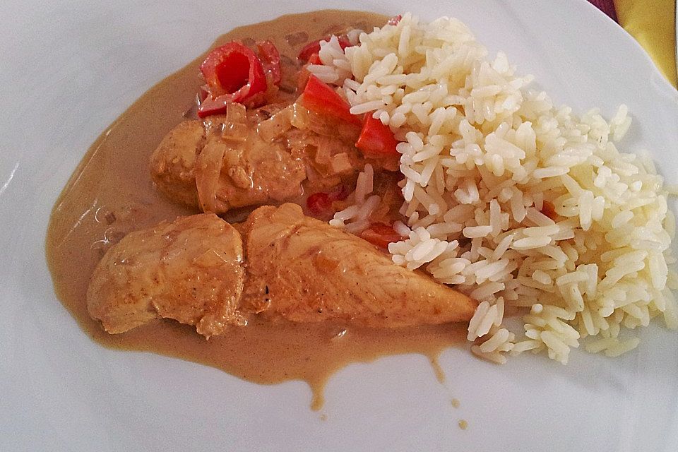 Chicken & Rice - Hähnchen mit Reis aus Ghana