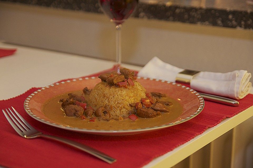 Chicken & Rice - Hähnchen mit Reis aus Ghana