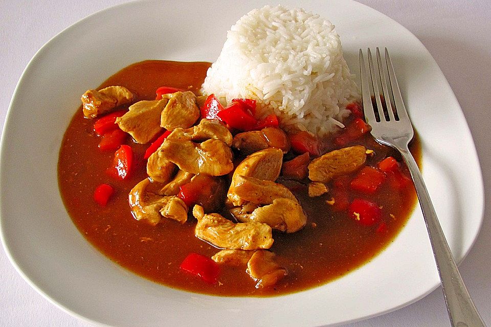 Chicken & Rice - Hähnchen mit Reis aus Ghana