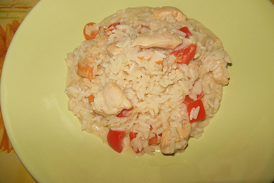 Chicken & Rice - Hähnchen mit Reis aus Ghana