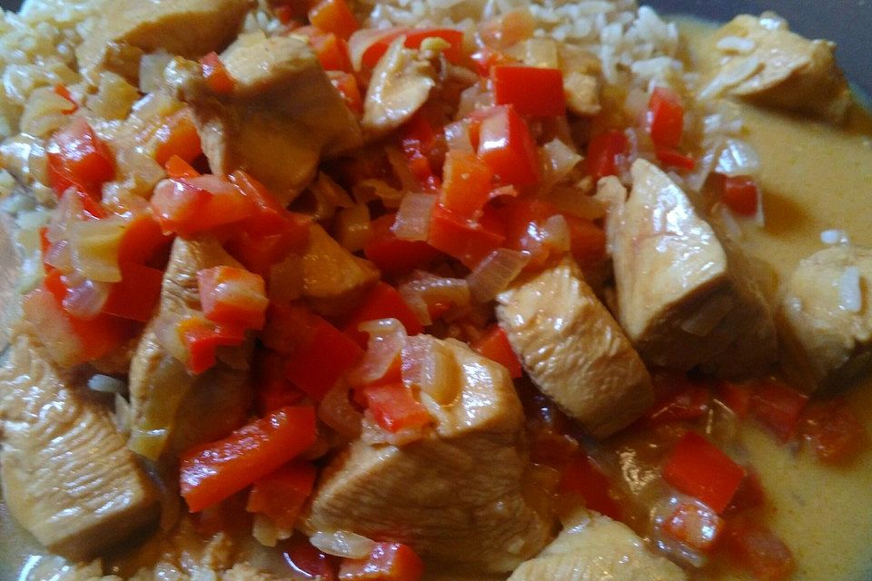 Chicken & Rice - Hähnchen mit Reis aus Ghana