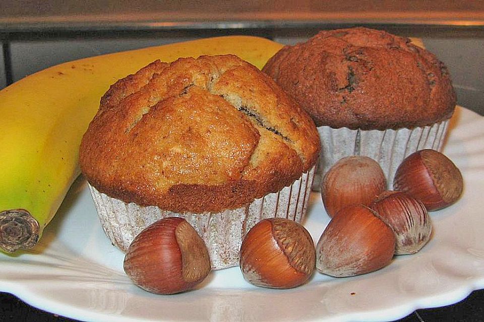 Banane - Nuss - Muffins