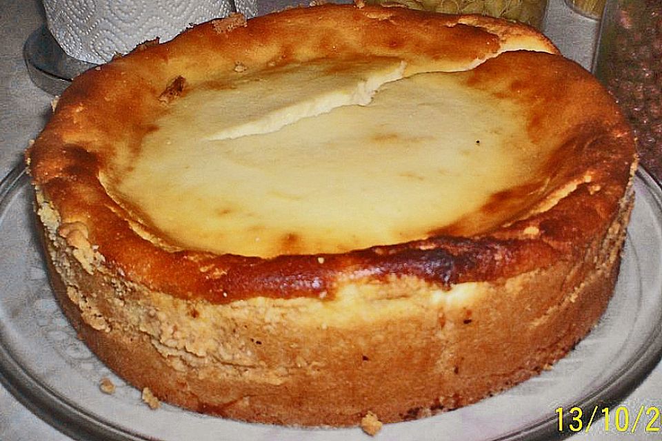 Käsekuchen mit Mohn