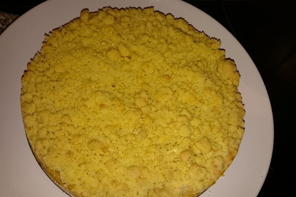 Apfelkuchen mit Rührteig und Streuseln