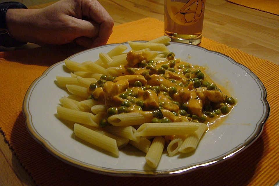 Hähnchen - Sahnesauce zu Pasta