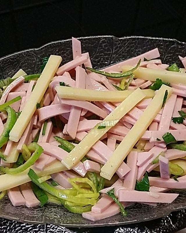 Käse - Wurst - Lauch - Salat