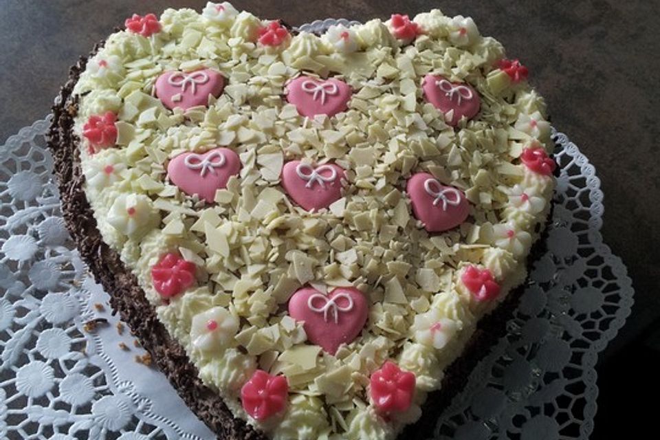 Alte schlesische Pudding - Buttercreme - Torte