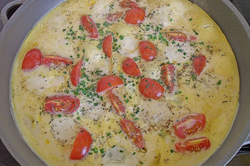 Eier - Tomaten - Mozarella - Pfanne