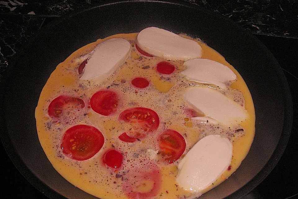 Eier - Tomaten - Mozarella - Pfanne