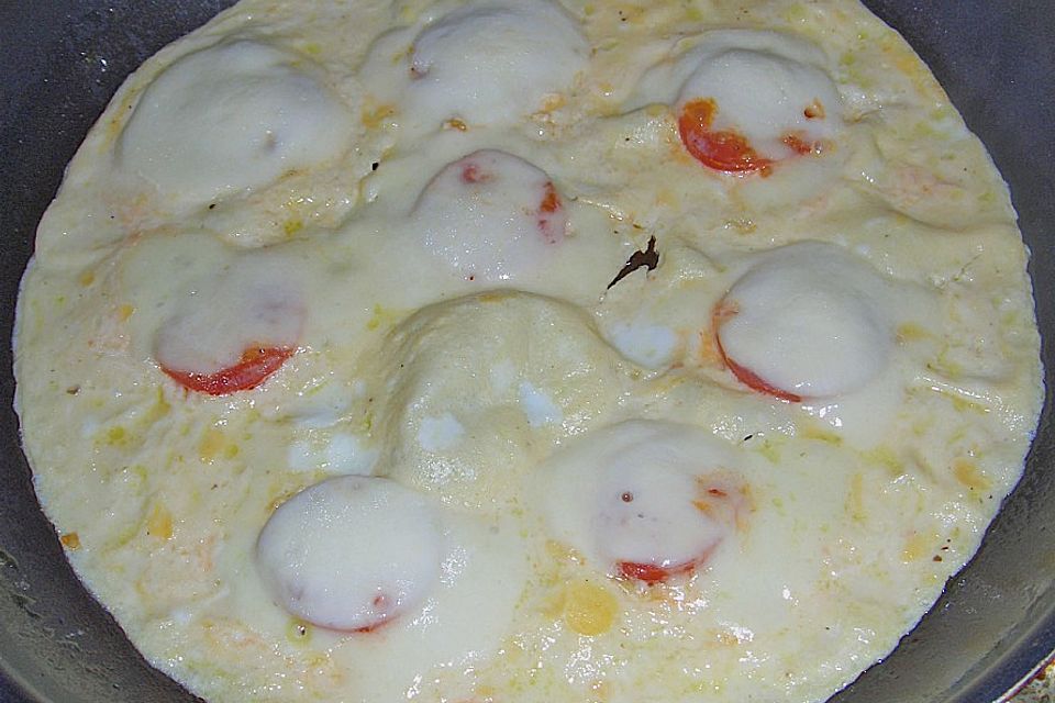 Eier - Tomaten - Mozarella - Pfanne