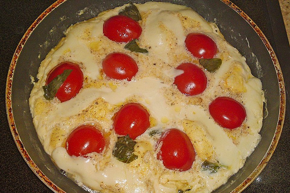 Eier - Tomaten - Mozarella - Pfanne