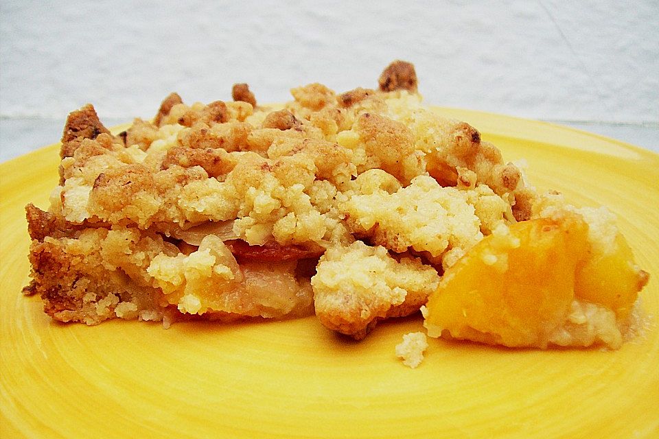 Pfirsich - Streusel - Tarte