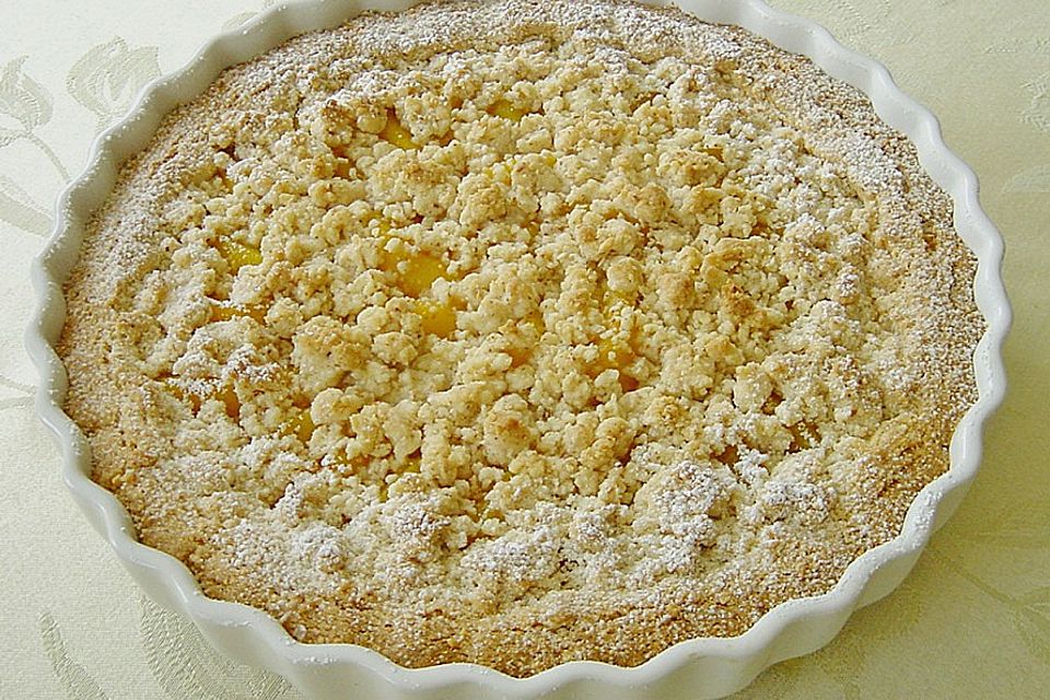 Pfirsich - Streusel - Tarte