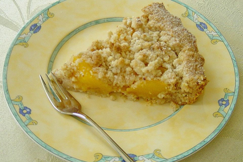 Pfirsich - Streusel - Tarte