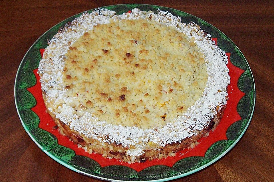 Pfirsich - Streusel - Tarte