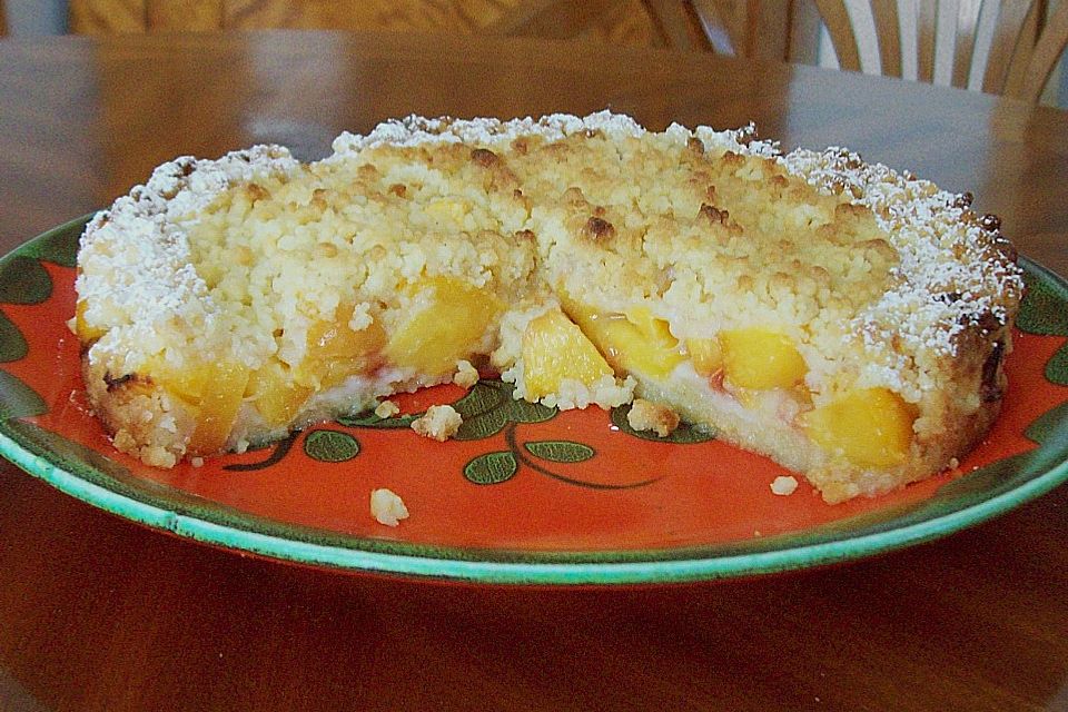 Pfirsich - Streusel - Tarte