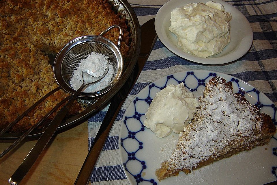 Pfirsich - Streusel - Tarte