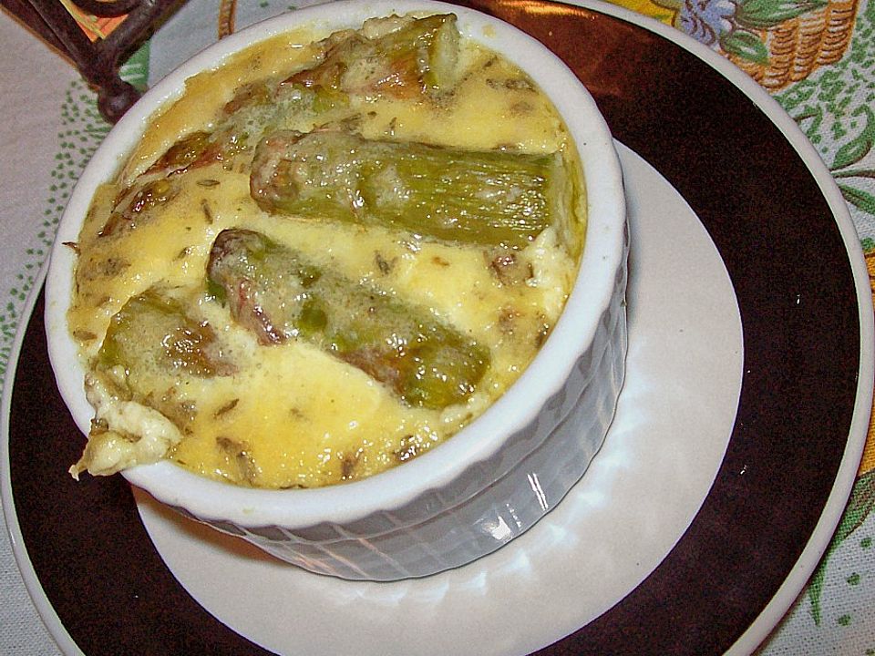 Flan von grünem Spargel mit Parmesan von GioachinoCGN| Chefkoch