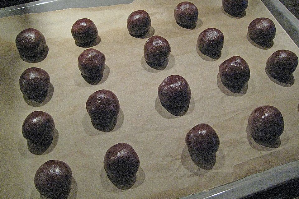 Schokoladen - Cookies mit Karamellkern Schokoladen - Cookies mit Karamellkern