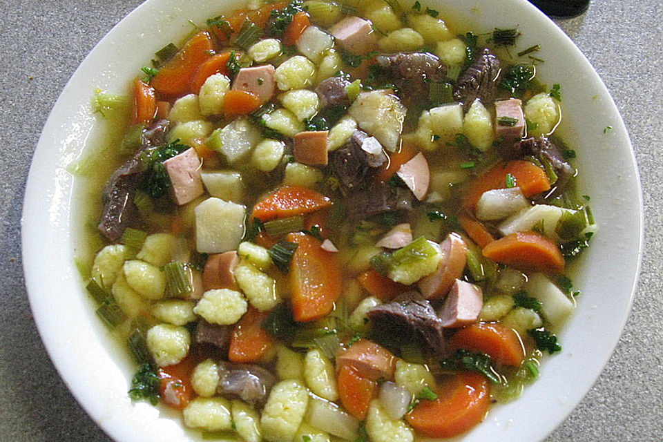 Saure Rädlessuppe