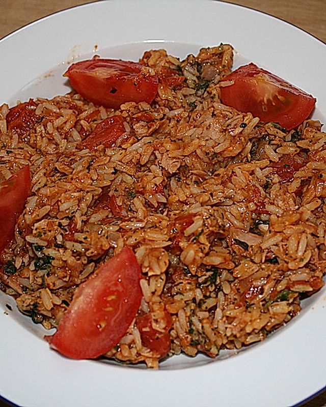 Thunfisch - Tomaten - Reis - Pfanne