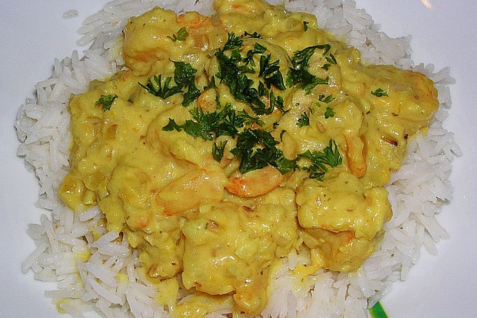 Jhinga Kari - Krabben Curry, indisch Jhinga Kari - Krabben Curry, indisch