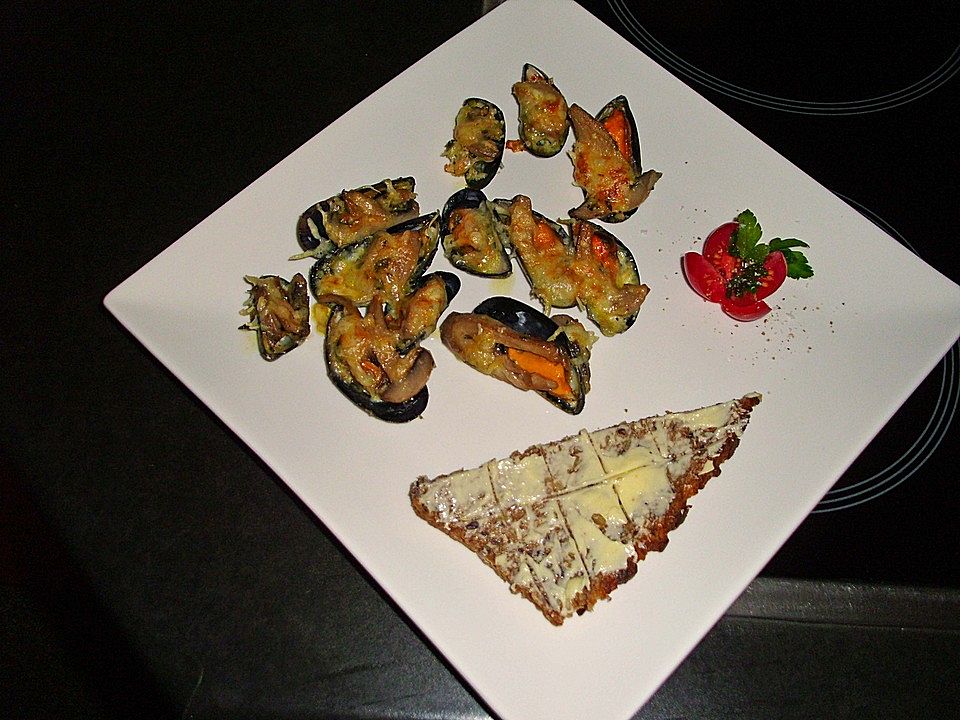 Überbackene Muscheln mit Champignons von Gina45| Chefkoch