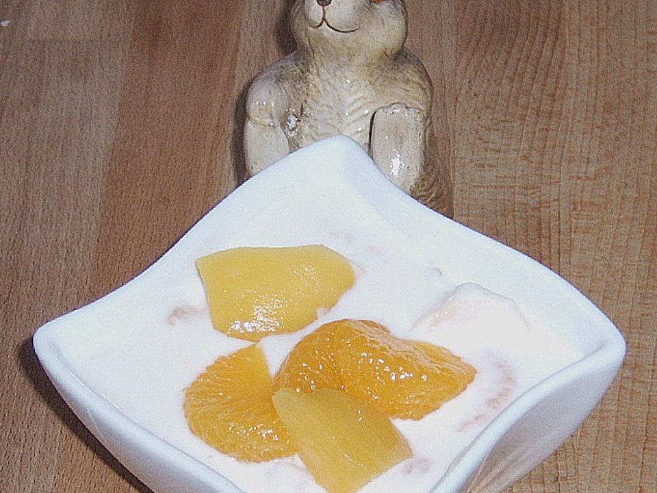 Mandarinen - Pfirsich - Quarkspeise von Bluemousetina| Chefkoch