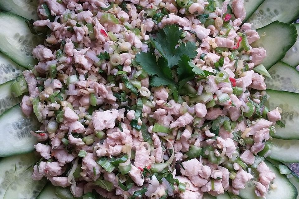 Laab Gai - Thailändischer Hähnchensalat