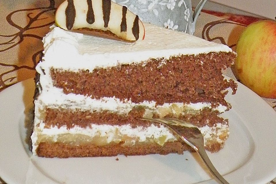 Apfeltorte nach Schwarzwälder Art