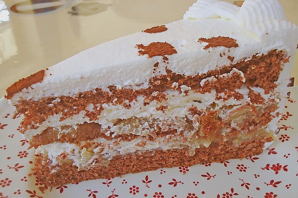 Apfeltorte nach Schwarzwälder Art