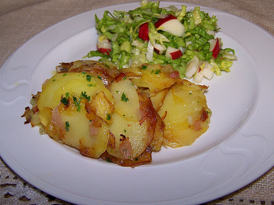 Bratkartoffeln würzig mit Speck und Zwiebel von Maja72 | Chefkoch