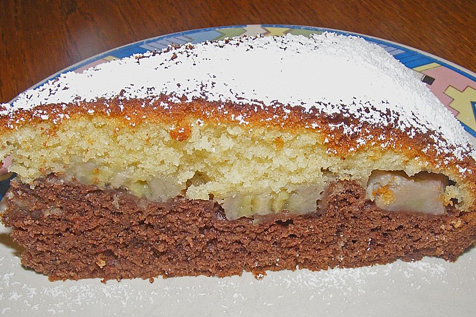 Marmorierter Kirschkuchen