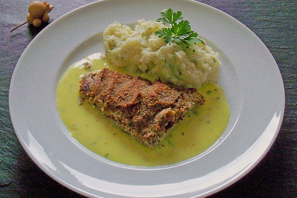 Fischfilet mit Mandel - Petersilien - Kruste