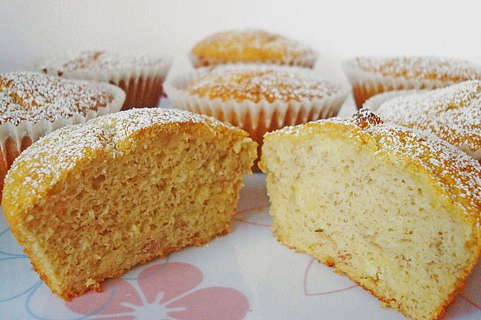 Bananen - Marzipan - Muffins