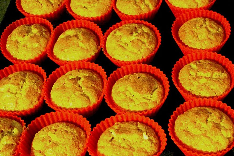 Bananen - Marzipan - Muffins