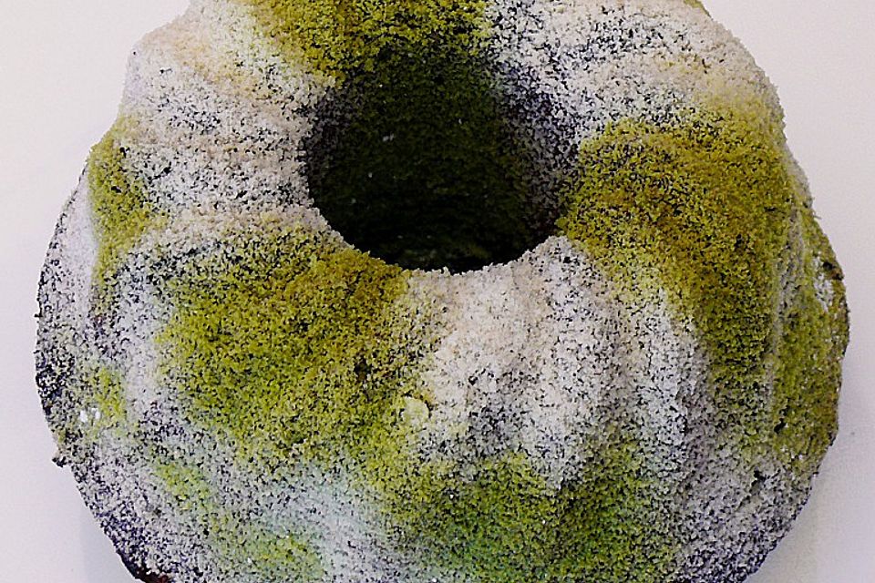 Marmorierter Matcha-Tee - Schokoladenkuchen