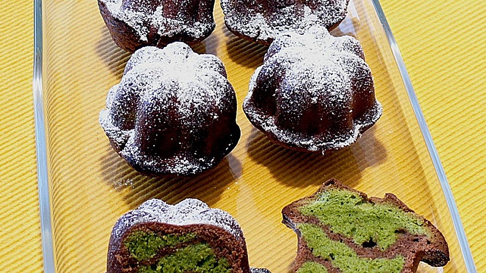 Marmorierter Matcha-Tee - Schokoladenkuchen von hope88