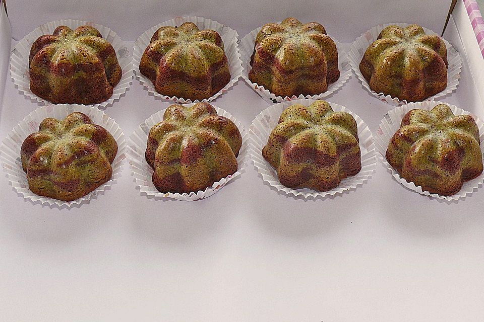 Marmorierter Matcha-Tee - Schokoladenkuchen