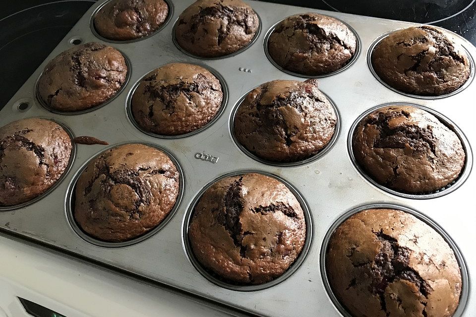 Schoko - Kirsch - Muffins