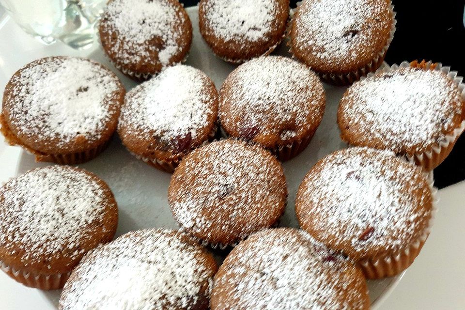 Schoko - Kirsch - Muffins