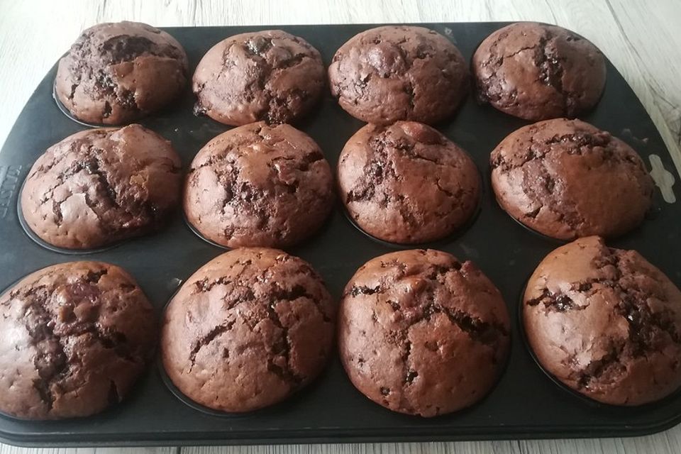 Schoko - Kirsch - Muffins