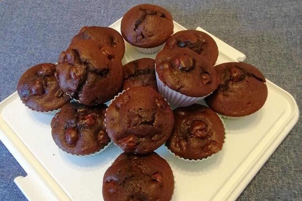 Schoko - Kirsch - Muffins